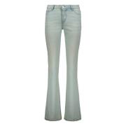 Ami Paris Klassiska denimjeans med kontrastsydd Blue, Dam