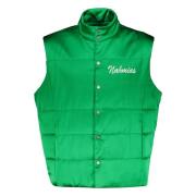 Nahmias Logo Detalj Vadderad Bodywarmer Green, Herr