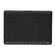 Bottega Veneta Läder Mac Book Fodral Black, Herr