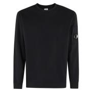 C.P. Company Mysig Fleece Crew Neck Sweatshirt Black, Herr