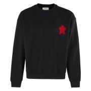 A Paper Kid Mysig Sweatshirt för en stilren look Black, Herr