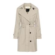 InWear Stilig Trenchcoat Jacka Haze Melange Beige, Dam