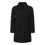 Max Mara Studio Svart ullrock med knappstängning Black, Dam