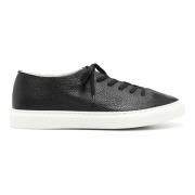 Officine Creative Läder Sneakers Essence 002 Stil Black, Herr