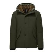 BomBoogie Seattle Parka med Eco-Fur Foder Green, Herr