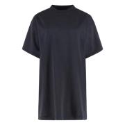 Balenciaga T-shirt i sliten bomull med bleket effekt Black, Dam