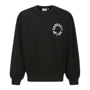 Carhartt Wip Ballongformad Grafisk Broderad Sweatshirt Black, Herr