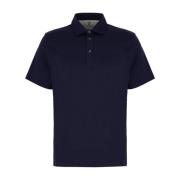 Brunello Cucinelli Klassisk Polo Tröja för Män Blue, Herr