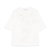 Forte Forte Vita Crew Neck T-shirts och Polos White, Dam