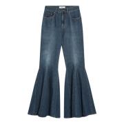 Chloé Regular Fit Denim Jeans Blue, Dam