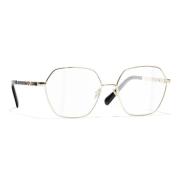 Saint Laurent Guld Geometriska Solglasögon Modell Lisa Black, Unisex