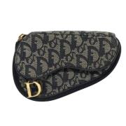 Dior Vintage Pre-owned Canvas kuvertvskor Black, Dam