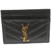 Yves Saint Laurent Vintage Pre-owned Laeder plnbcker Black, Dam