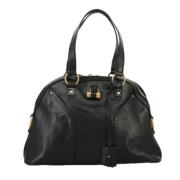 Saint Laurent Vintage Pre-owned Laeder handvskor Black, Dam