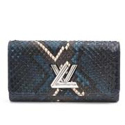 Louis Vuitton Vintage Pre-owned Laeder plnbcker Blue, Dam