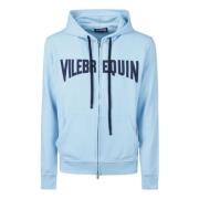 Vilebrequin Front Print Bomull Hoody Sweatshirt Blue, Herr