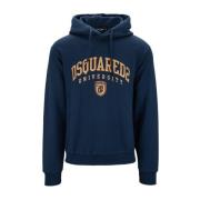 Dsquared2 Huvtröja med justerbar dragsko Blue, Herr