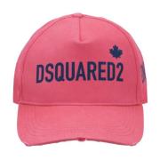 Dsquared2 Kontrast Logo Baseballkeps Pink, Unisex