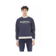 Baldinini Långärmad Sweatshirt Blue, Herr