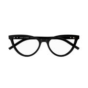 Saint Laurent Cat-eye glasögon i acetat med monogramdragkedja Black, U...