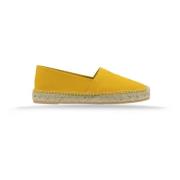 Prada Canvas Slip-On Espadrilles Yellow, Dam