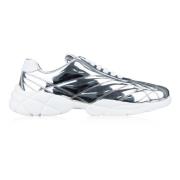 Miu Miu Läder Snörskor Sneakers Gray, Dam