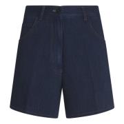 Forte Forte Blå Shorts för Kvinnor Blue, Dam