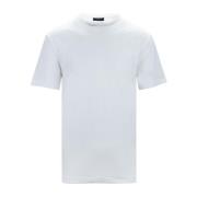 Fay Herr Crew Neck Bomull T-shirt White, Herr