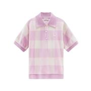 Woolrich Vintage American Check Polo Purple, Dam