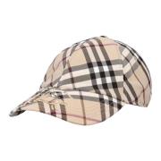 Burberry Rutig Baseballkeps Beige, Unisex