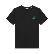 Les Deux Café T-shirt med italienskt tryck Black, Herr