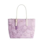 Alviero Martini 1a Classe Elegant Lila Shopper Väska Purple, Dam