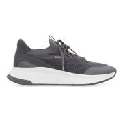 Hugo Boss Låga Sneakers med Mocka Insatser Gray, Herr