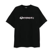 Vetements Svart Logo Print Crew Neck T-shirt Black, Herr