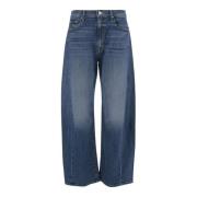 Mother Vida Ben Stretch Denim Jeans Blue, Dam