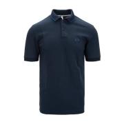 Sun68 Herr Button Polo Skjorta Blue, Herr