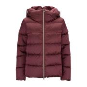 Herno Hooded Down Jacket Red, Dam