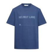 Helmut Lang T-shirt med logotyp Blue, Herr