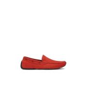 Kazar Tidlösa röda nubuck-mockasiner Red, Herr