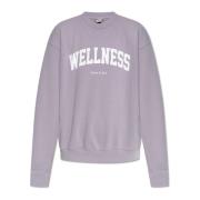 Sporty & Rich Sweatshirt med logotyp Purple, Dam