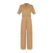 Max Mara Jumpsuit 'Filippo' Beige, Dam