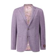 Etro Klassisk Ull-Silke Blazer Purple, Herr