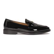 Kazar Lackade loafers dekorerade med quiltning Black, Dam