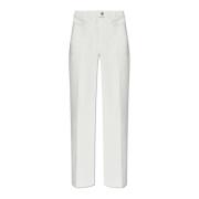 Salvatore Ferragamo Straight-leg jeans White, Dam