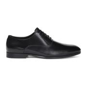 Kazar Herr läder Oxfords med stängda vampar Black, Herr