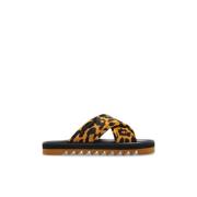 Stella McCartney Sneak-Elyse platform slides Brown, Dam