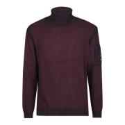 C.P. Company Turtle Neck Stickad Tröja Purple, Herr