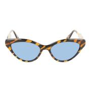 Lanvin Cat Eye Solglasögon med Acetatram Brown, Dam