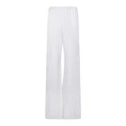 Valentino Vita Wide-Leg Sidenbyxor White, Dam