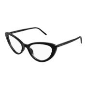 Saint Laurent Tunna Cat-eye Glasögon i Acetat Black, Unisex